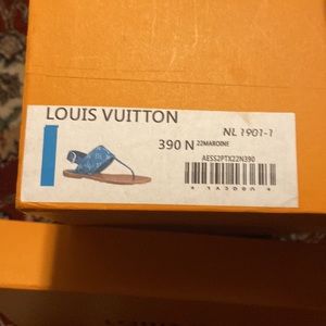 Louis Vuitton Sandals blue and gray